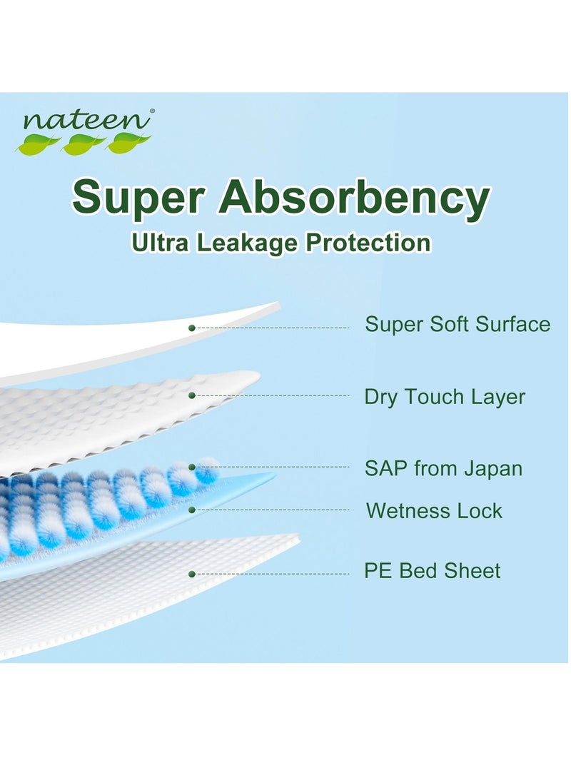 nateen Premium Care Baby Diapers,Size 6 (25+kg),XXL,14 Count Diapers,Super Absorbency,Natural Breathable Baby Diapers. - Image 5